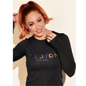 Peloton x Spiritual Gangster Black Long Sleeve Top S